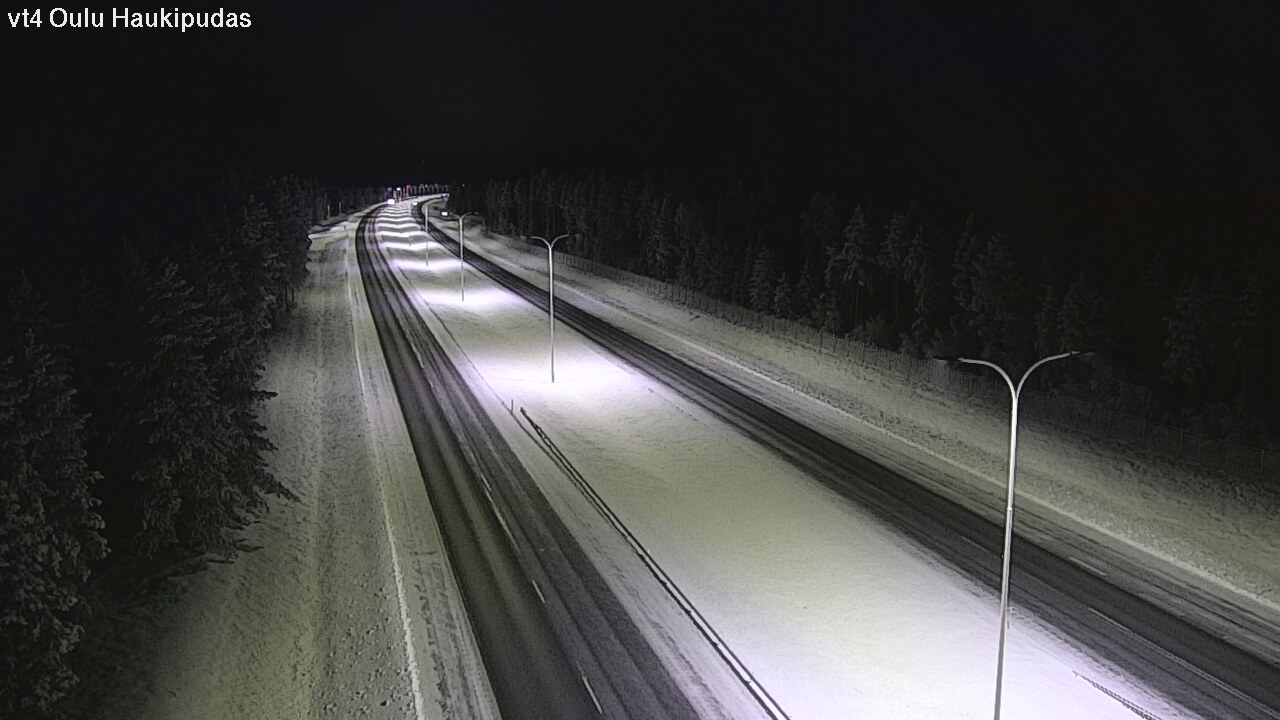 Weather Camera Image Road 4 Oulu, Haukipudas, Oulu, Pohjois-Pohjanmaa