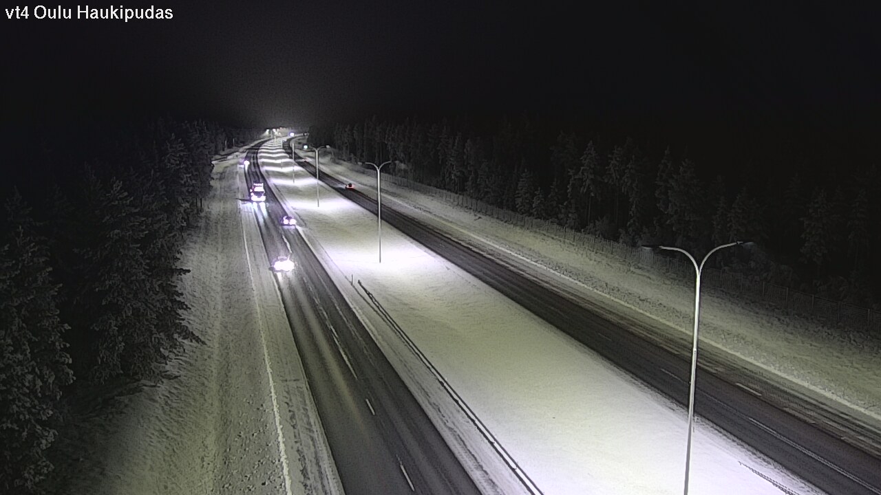 Weather Camera Image Road 4 Oulu, Haukipudas, Oulu, Pohjois-Pohjanmaa