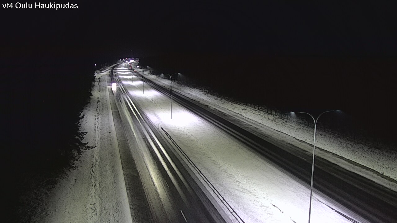 Weather Camera Image Väg 4 Oleåborg, Haukipudas, Oulu, Pohjois-Pohjanmaa