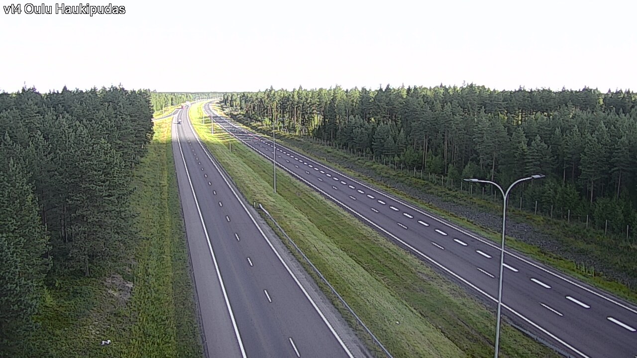 Weather Camera Image Väg 4 Oleåborg, Haukipudas, Oulu, Pohjois-Pohjanmaa