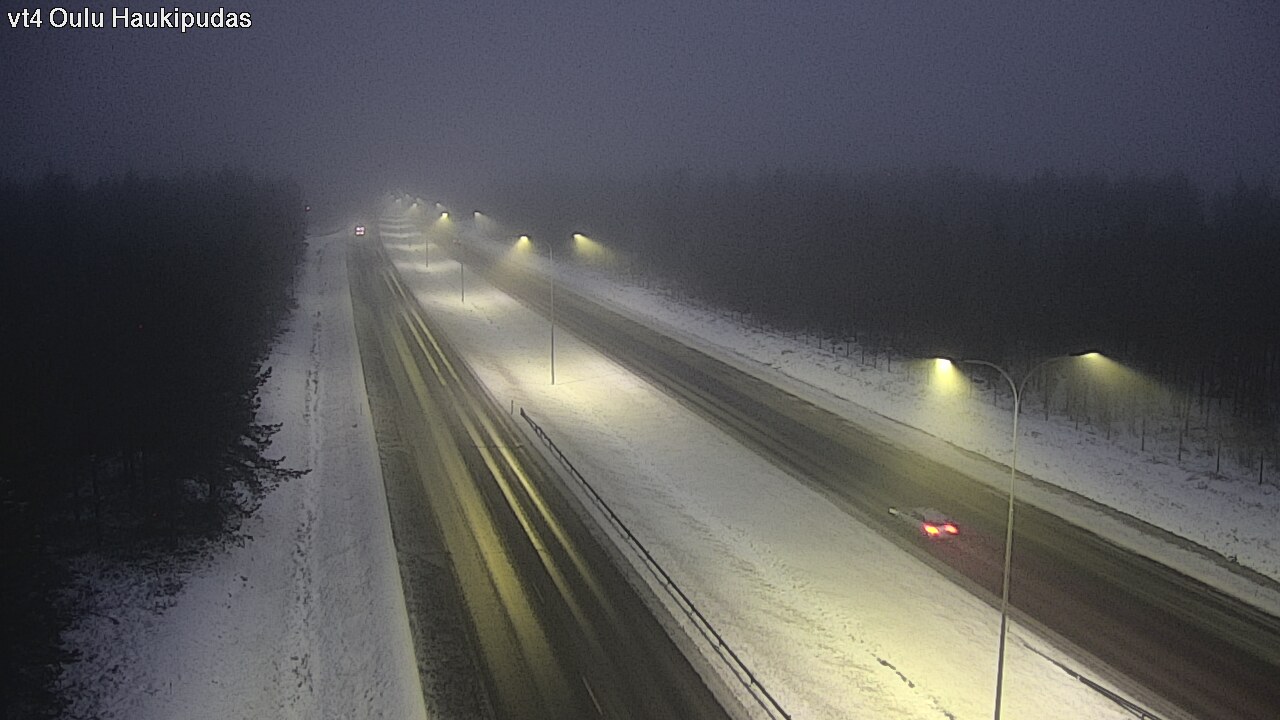 Weather Camera Image Road 4 Oulu, Haukipudas, Oulu, Pohjois-Pohjanmaa