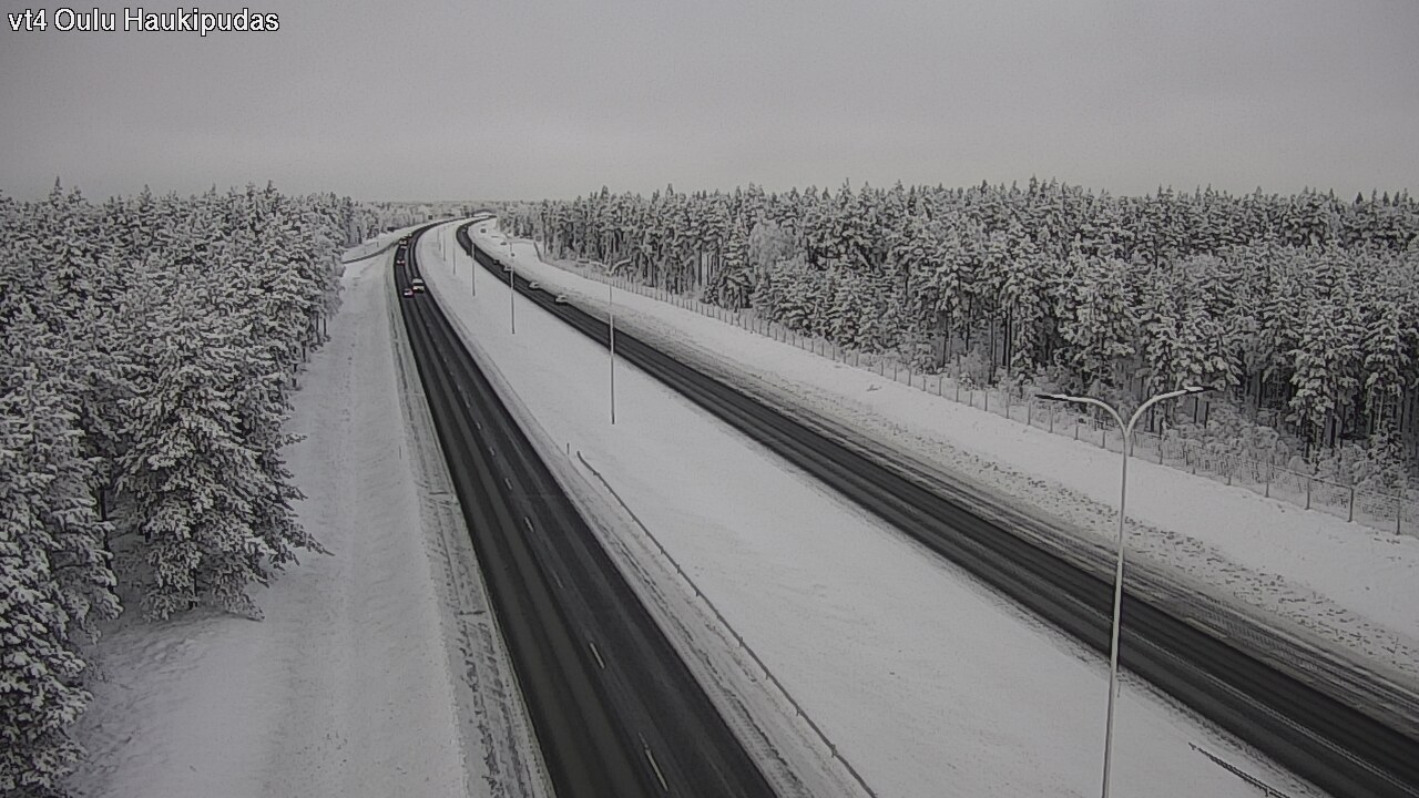 Weather Camera Image Road 4 Oulu, Haukipudas, Oulu, Pohjois-Pohjanmaa