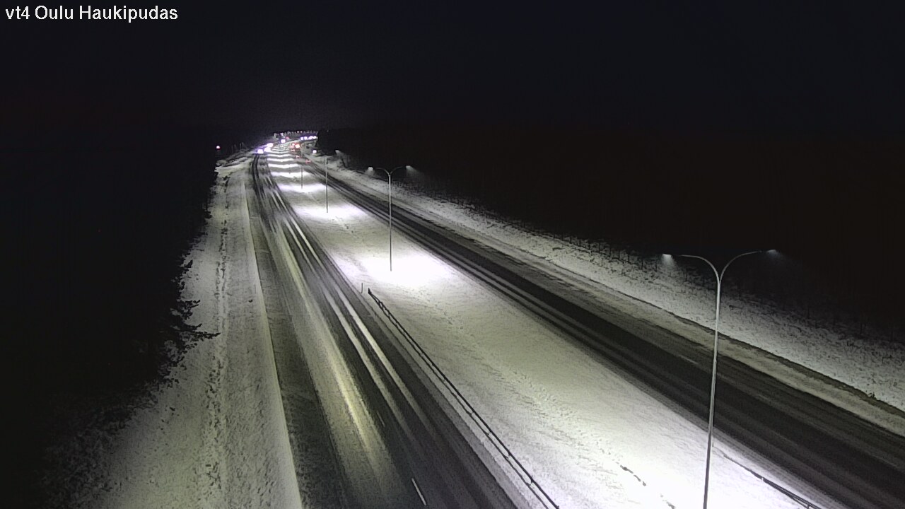Weather Camera Image Väg 4 Oleåborg, Haukipudas, Oulu, Pohjois-Pohjanmaa