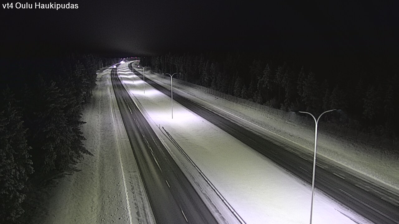 Weather Camera Image Road 4 Oulu, Haukipudas, Oulu, Pohjois-Pohjanmaa