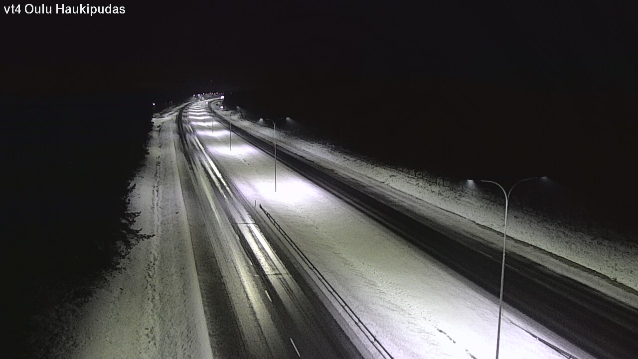 Weather Camera Image Väg 4 Oleåborg, Haukipudas, Oulu, Pohjois-Pohjanmaa