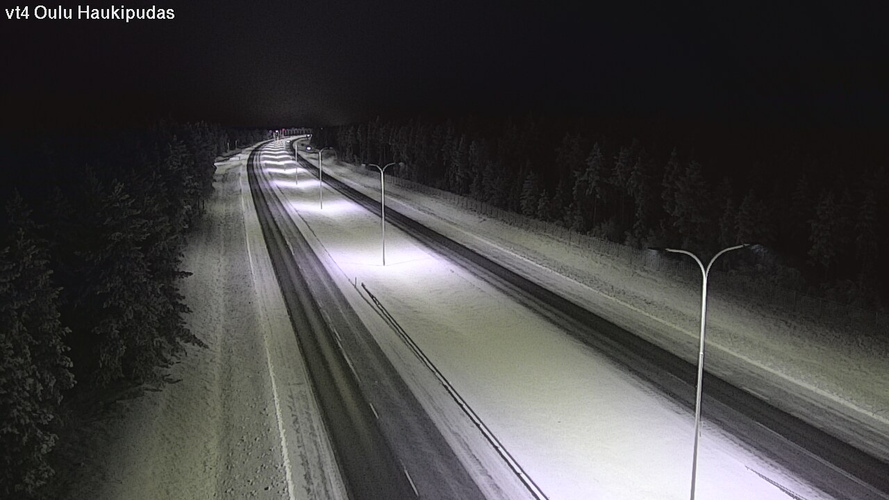 Weather Camera Image Road 4 Oulu, Haukipudas, Oulu, Pohjois-Pohjanmaa