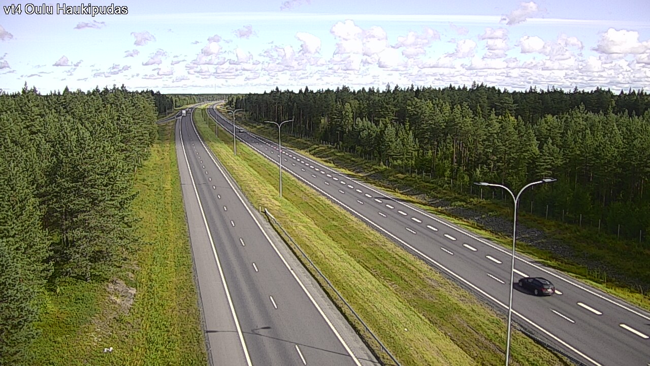 Weather Camera Image Väg 4 Oleåborg, Haukipudas, Oulu, Pohjois-Pohjanmaa