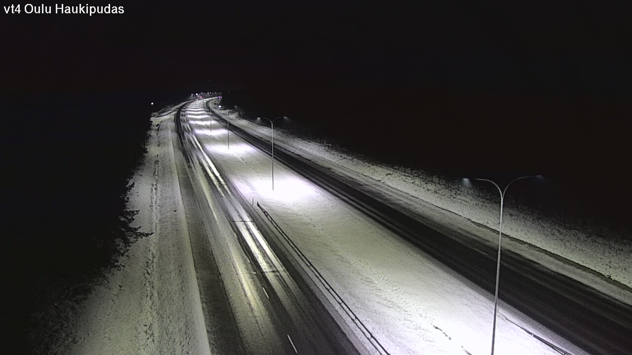 Weather Camera Image Väg 4 Oleåborg, Haukipudas, Oulu, Pohjois-Pohjanmaa