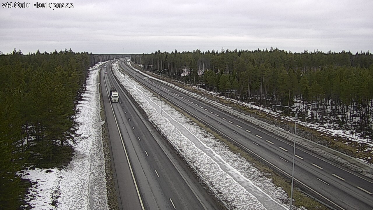 Weather Camera Image Road 4 Oulu, Haukipudas, Oulu, Pohjois-Pohjanmaa