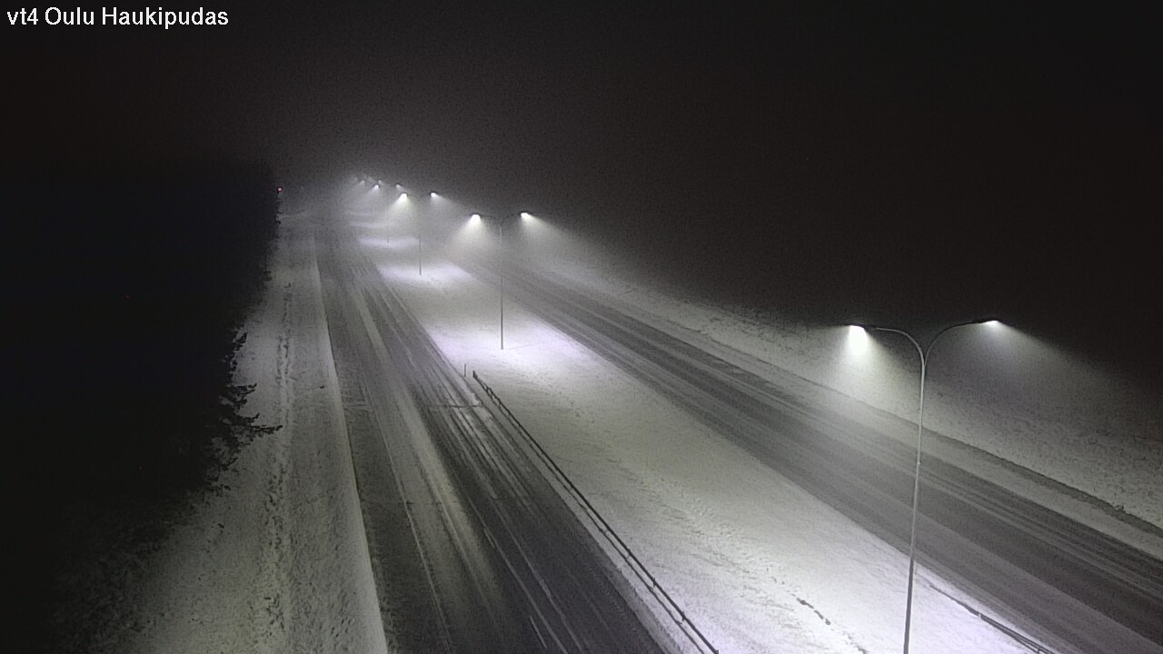 Weather Camera Image Road 4 Oulu, Haukipudas, Oulu, Pohjois-Pohjanmaa