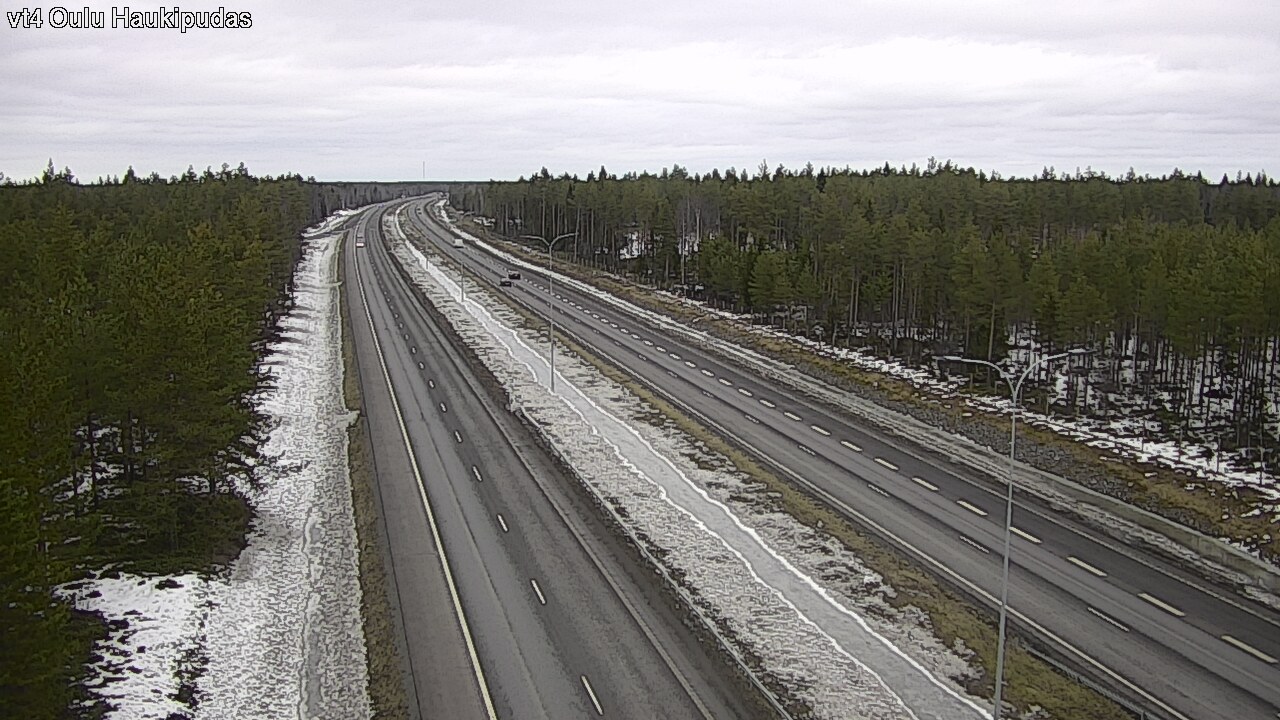 Weather Camera Image Road 4 Oulu, Haukipudas, Oulu, Pohjois-Pohjanmaa