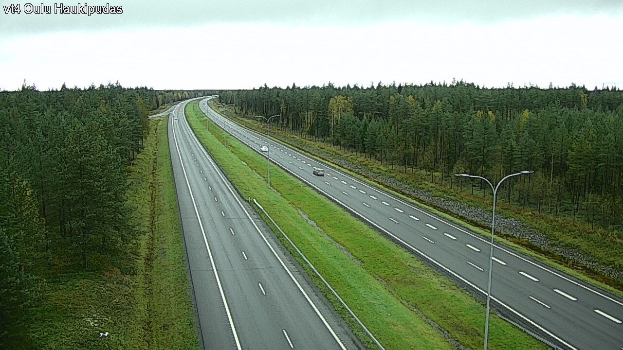 Weather Camera Image Väg 4 Oleåborg, Haukipudas, Oulu, Pohjois-Pohjanmaa