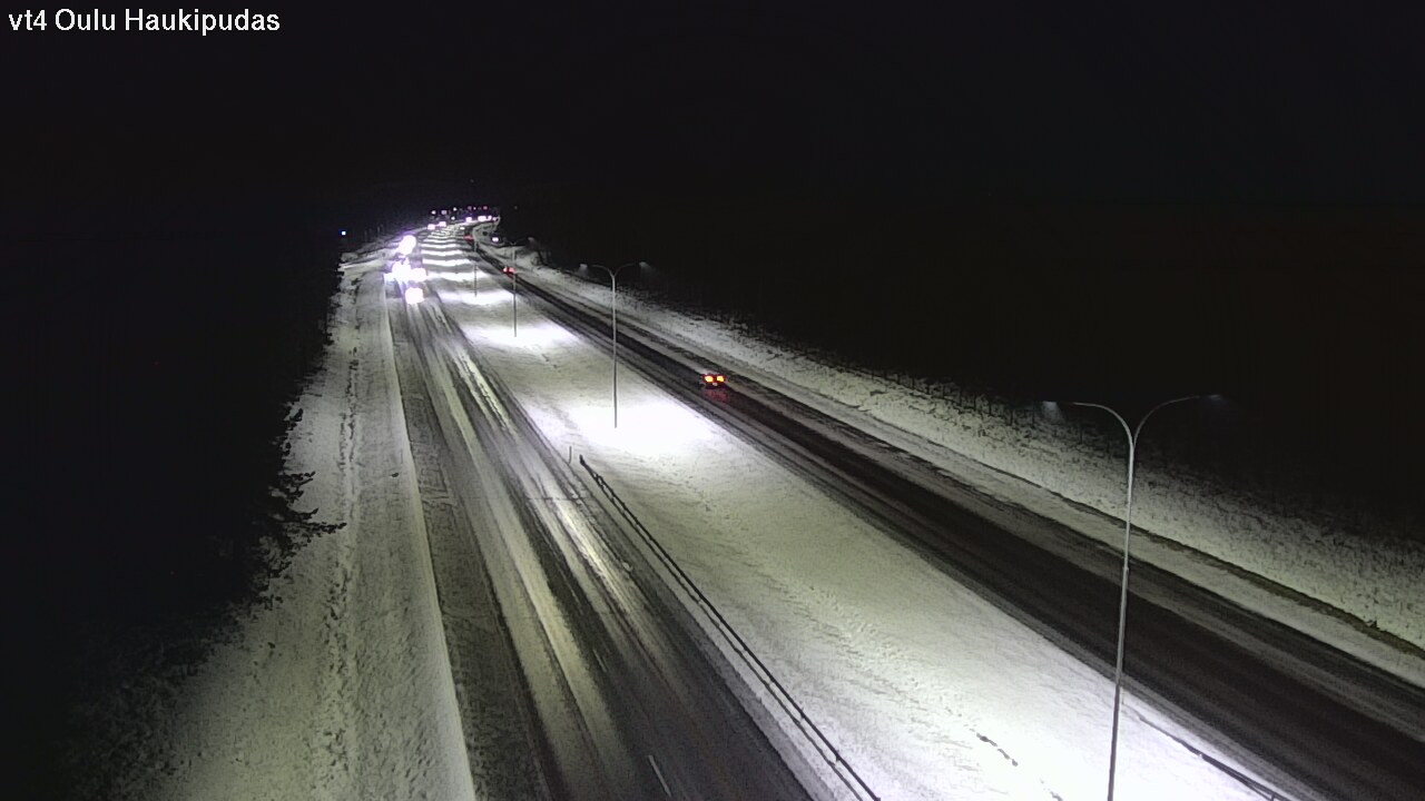 Weather Camera Image Road 4 Oulu, Haukipudas, Oulu, Pohjois-Pohjanmaa