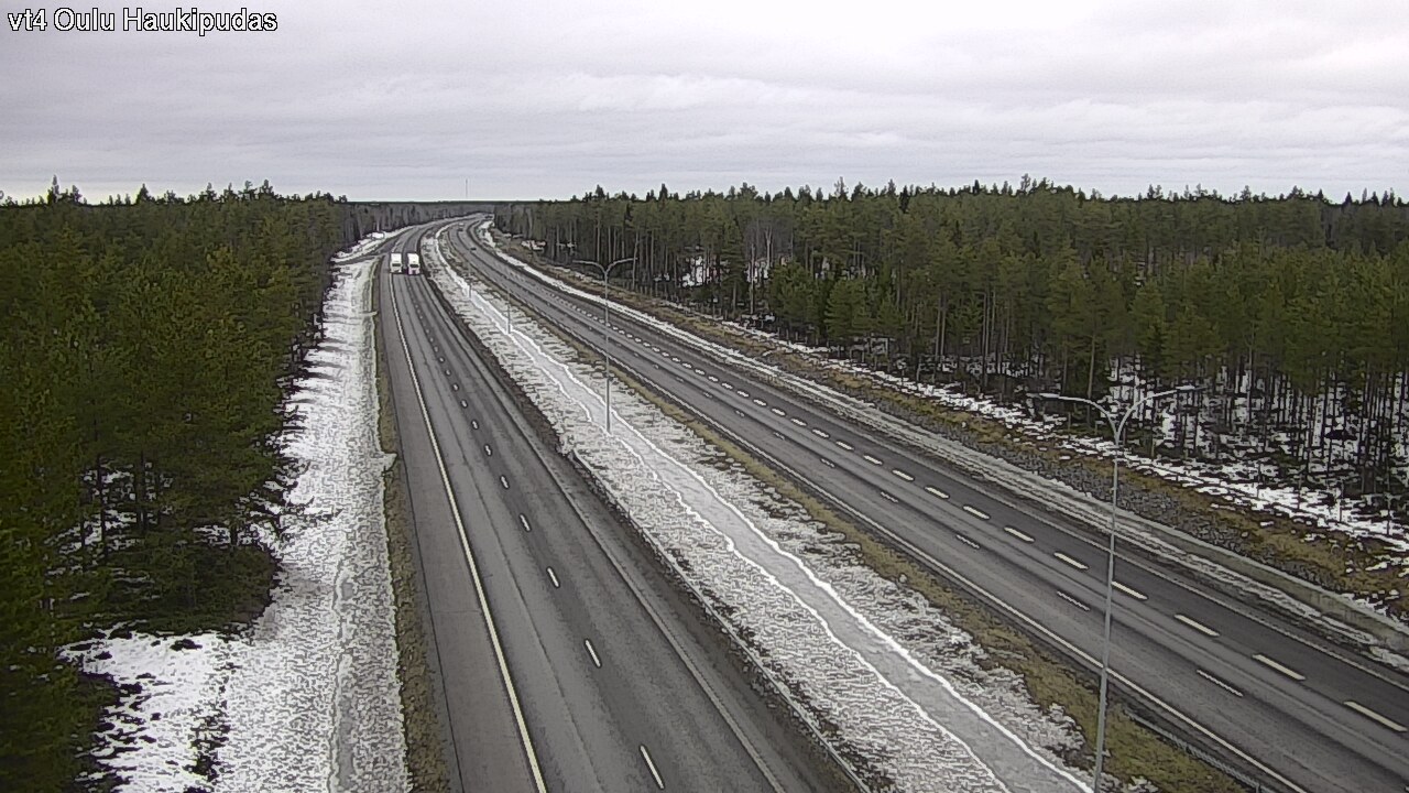 Weather Camera Image Road 4 Oulu, Haukipudas, Oulu, Pohjois-Pohjanmaa