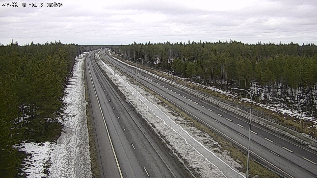 Weather Camera Image Road 4 Oulu, Haukipudas, Oulu, Pohjois-Pohjanmaa