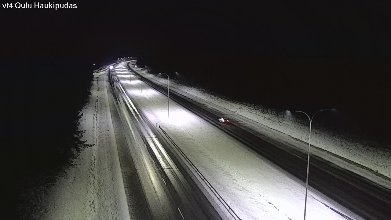 Weather Camera Image Väg 4 Oleåborg, Haukipudas, Oulu, Pohjois-Pohjanmaa
