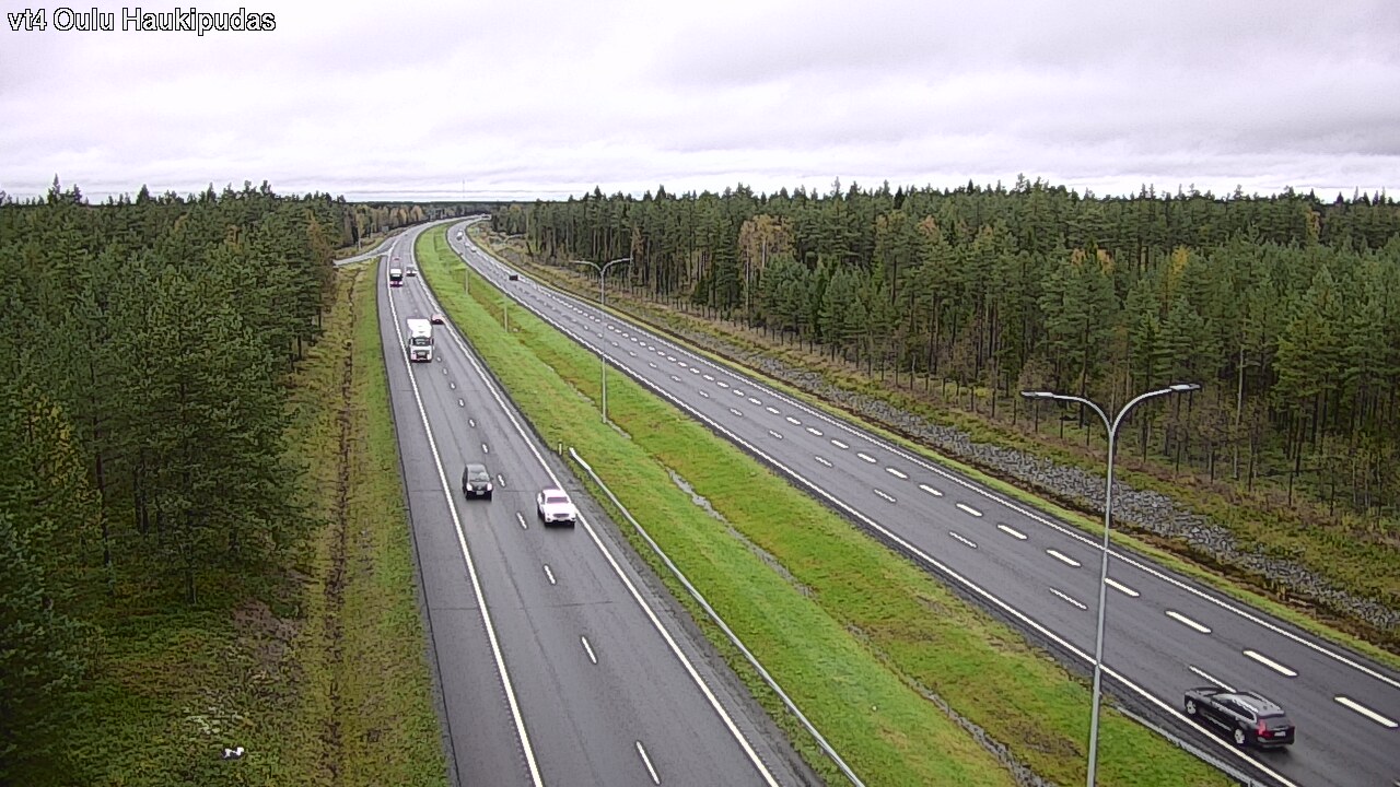 Weather Camera Image Väg 4 Oleåborg, Haukipudas, Oulu, Pohjois-Pohjanmaa