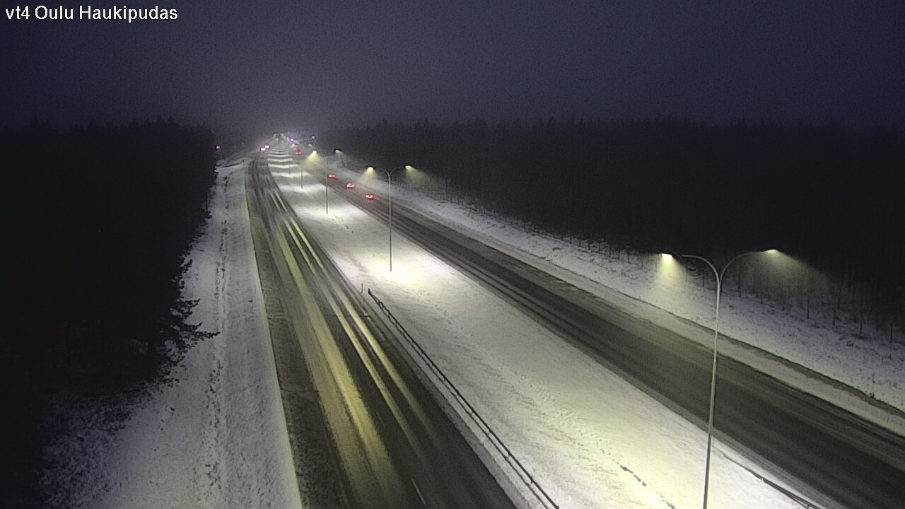 Weather Camera Image Road 4 Oulu, Haukipudas, Oulu, Pohjois-Pohjanmaa
