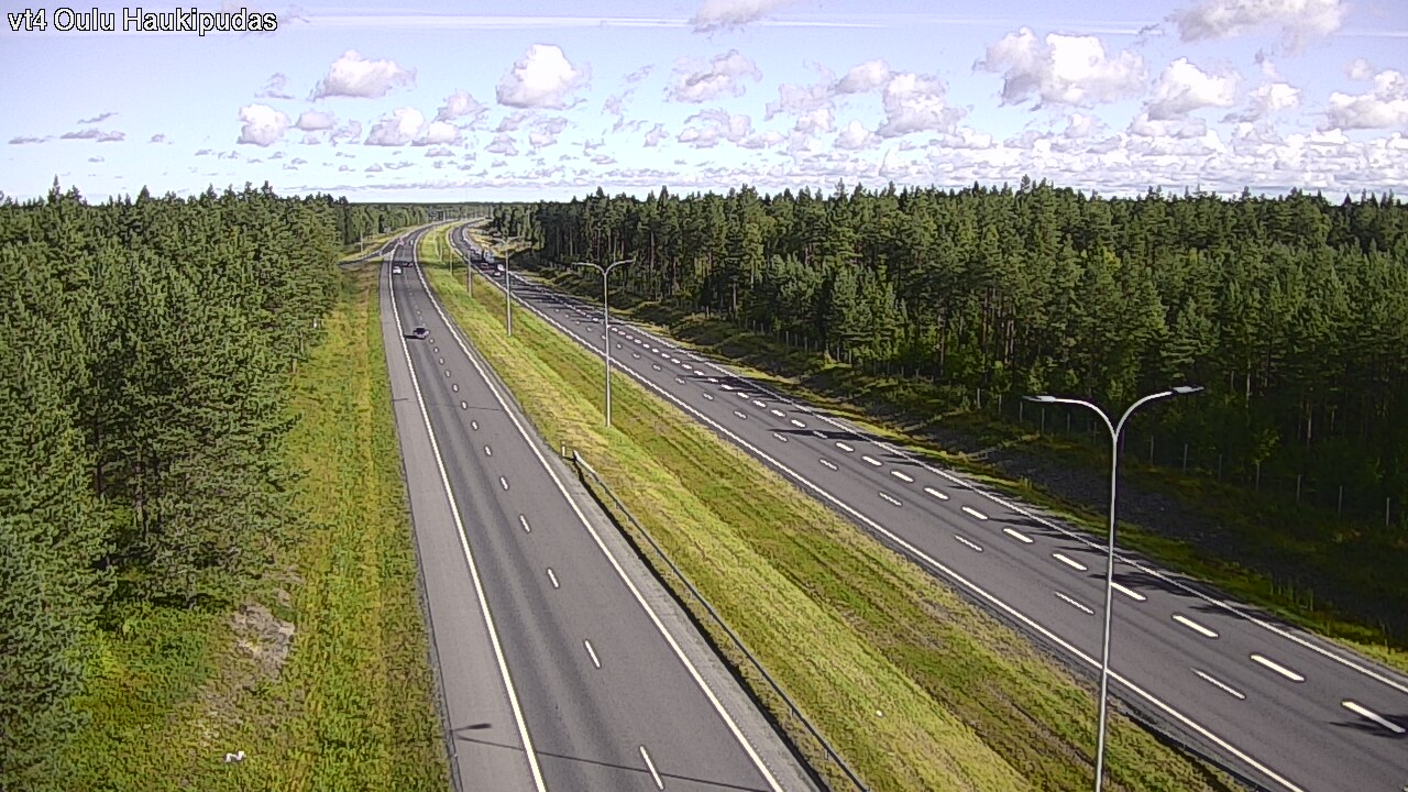 Weather Camera Image Väg 4 Oleåborg, Haukipudas, Oulu, Pohjois-Pohjanmaa
