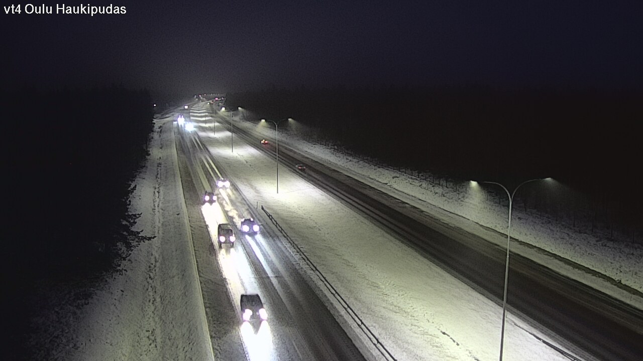 Weather Camera Image Road 4 Oulu, Haukipudas, Oulu, Pohjois-Pohjanmaa