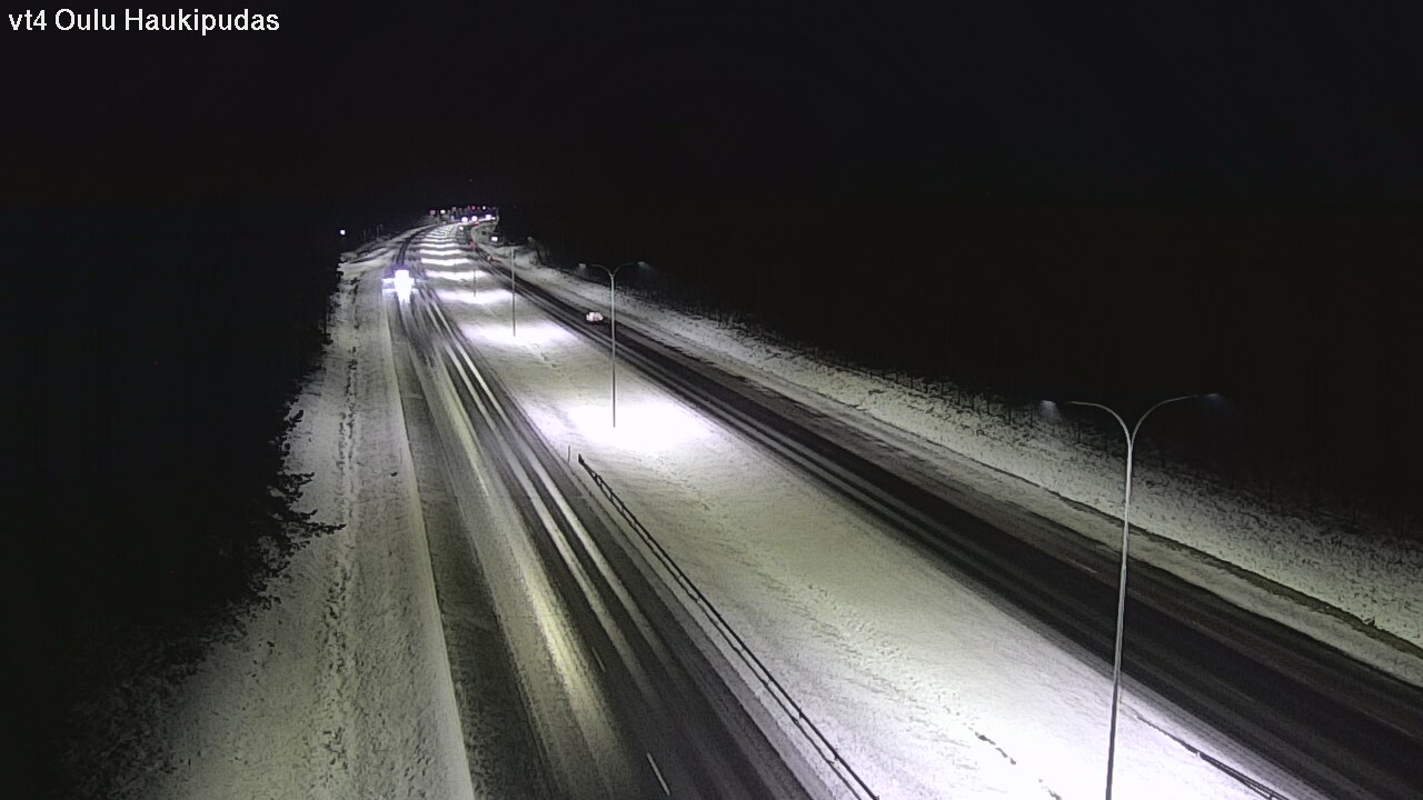 Weather Camera Image Väg 4 Oleåborg, Haukipudas, Oulu, Pohjois-Pohjanmaa