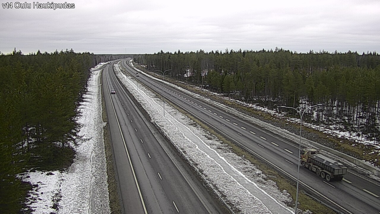Weather Camera Image Road 4 Oulu, Haukipudas, Oulu, Pohjois-Pohjanmaa