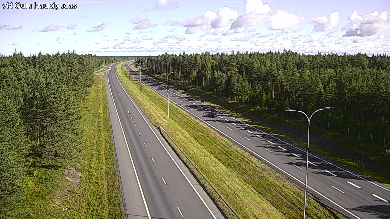 Weather Camera Image Väg 4 Oleåborg, Haukipudas, Oulu, Pohjois-Pohjanmaa