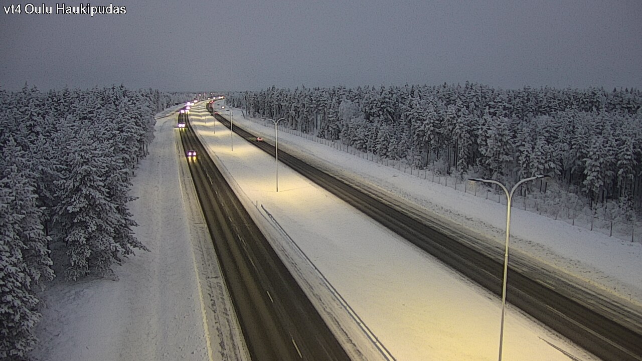 Weather Camera Image Road 4 Oulu, Haukipudas, Oulu, Pohjois-Pohjanmaa