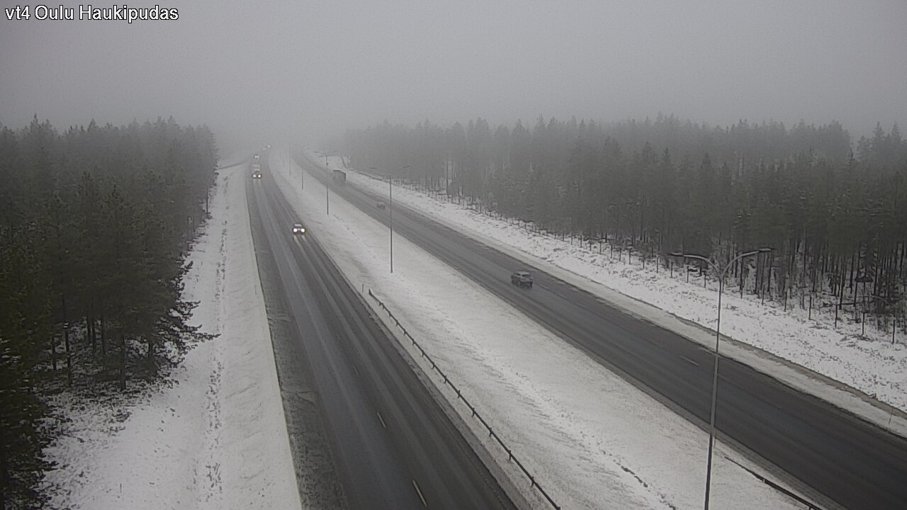 Weather Camera Image Väg 4 Oleåborg, Haukipudas, Oulu, Pohjois-Pohjanmaa