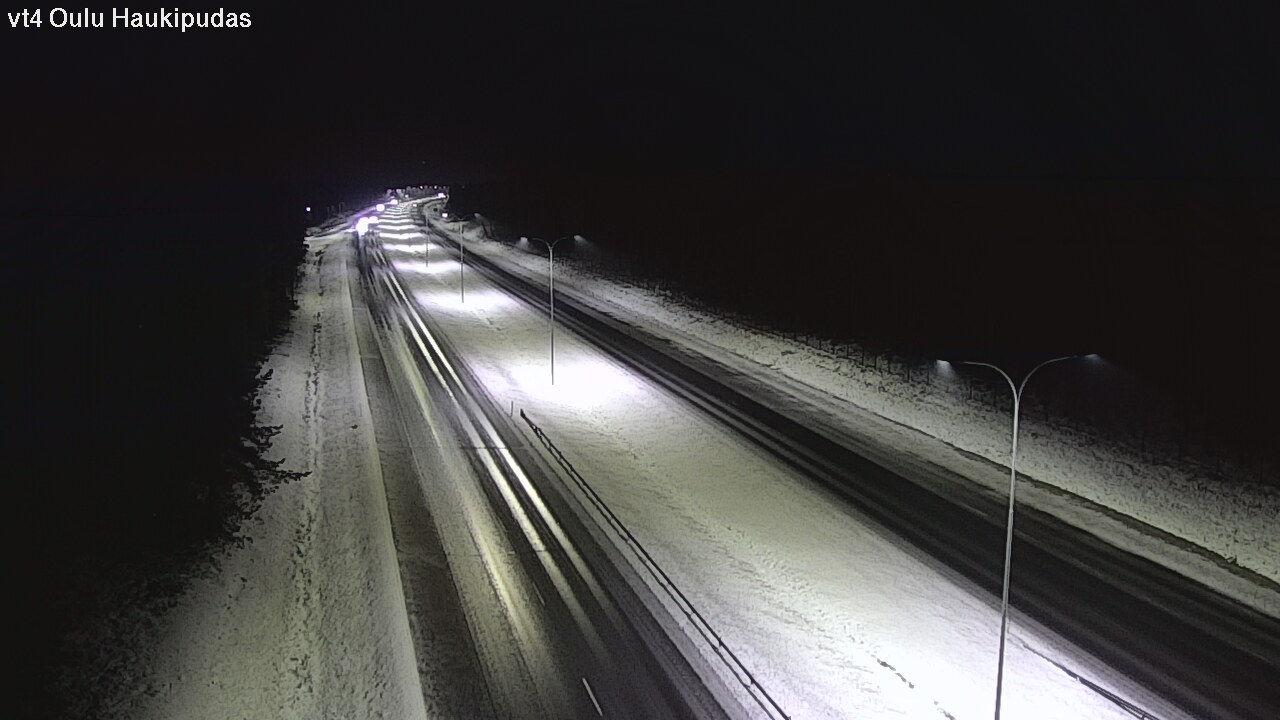 Weather Camera Image Väg 4 Oleåborg, Haukipudas, Oulu, Pohjois-Pohjanmaa