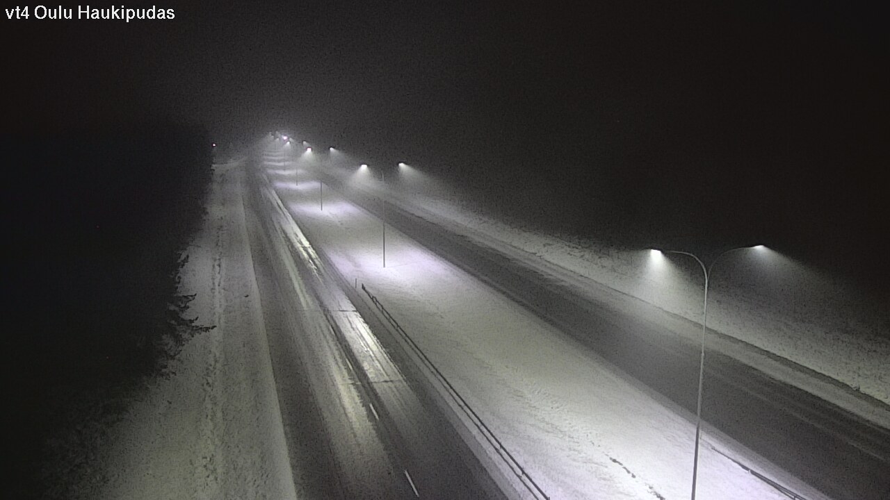 Weather Camera Image Väg 4 Oleåborg, Haukipudas, Oulu, Pohjois-Pohjanmaa