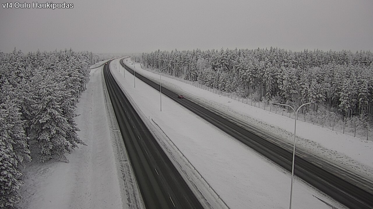 Weather Camera Image Road 4 Oulu, Haukipudas, Oulu, Pohjois-Pohjanmaa