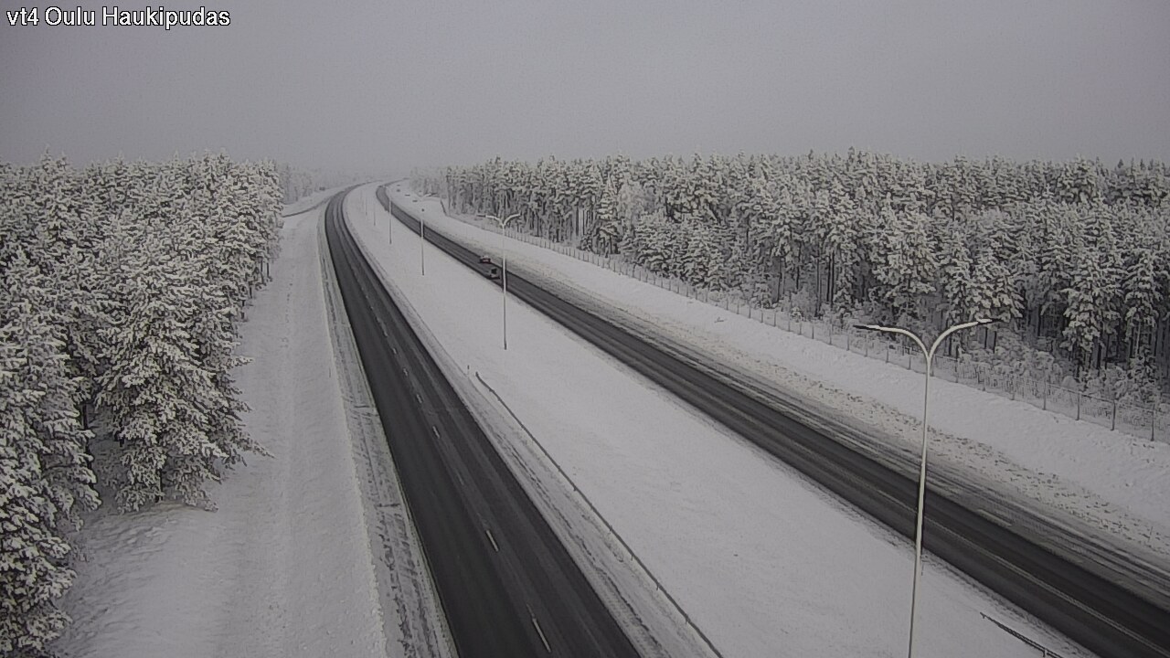 Weather Camera Image Road 4 Oulu, Haukipudas, Oulu, Pohjois-Pohjanmaa