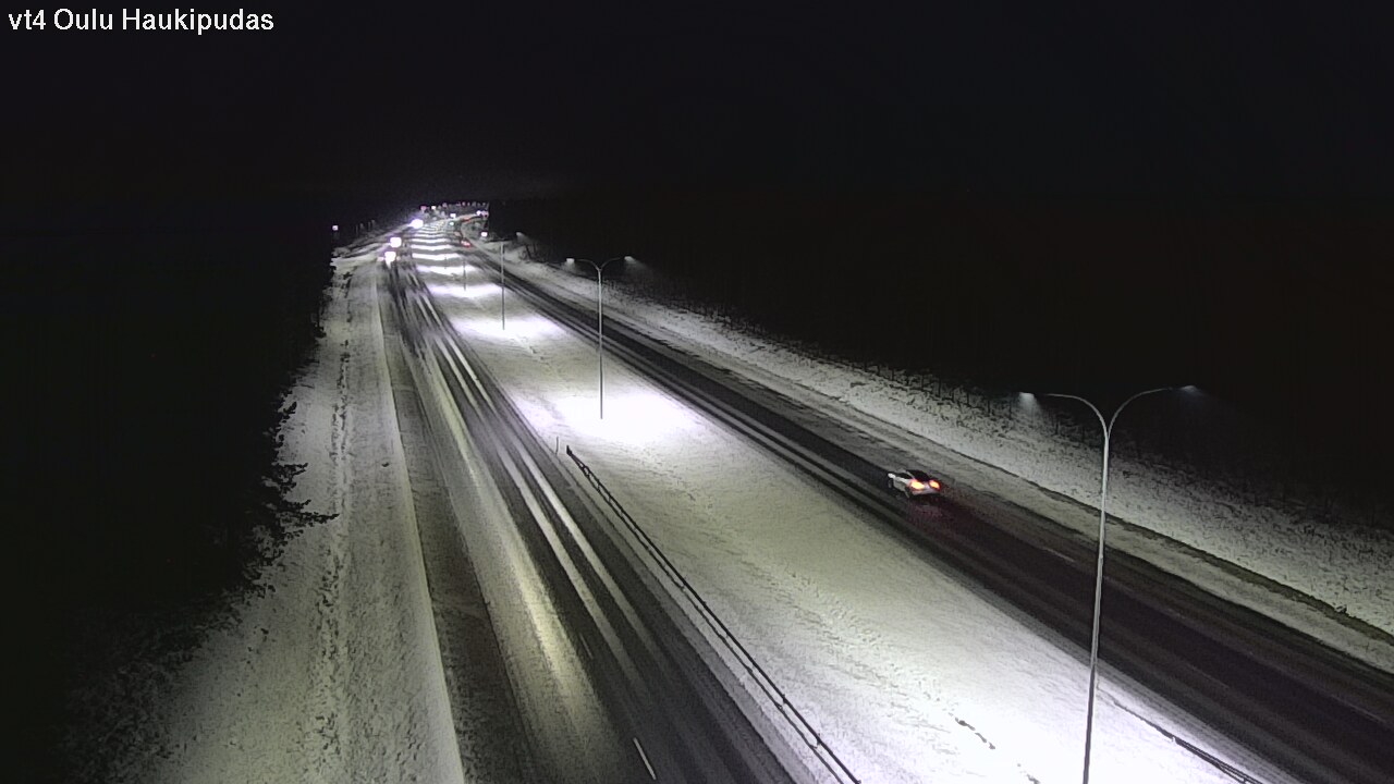 Weather Camera Image Väg 4 Oleåborg, Haukipudas, Oulu, Pohjois-Pohjanmaa