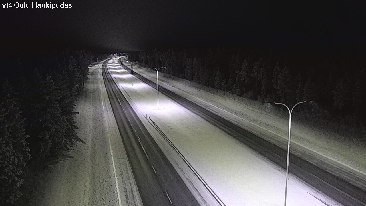 Weather Camera Image Road 4 Oulu, Haukipudas, Oulu, Pohjois-Pohjanmaa