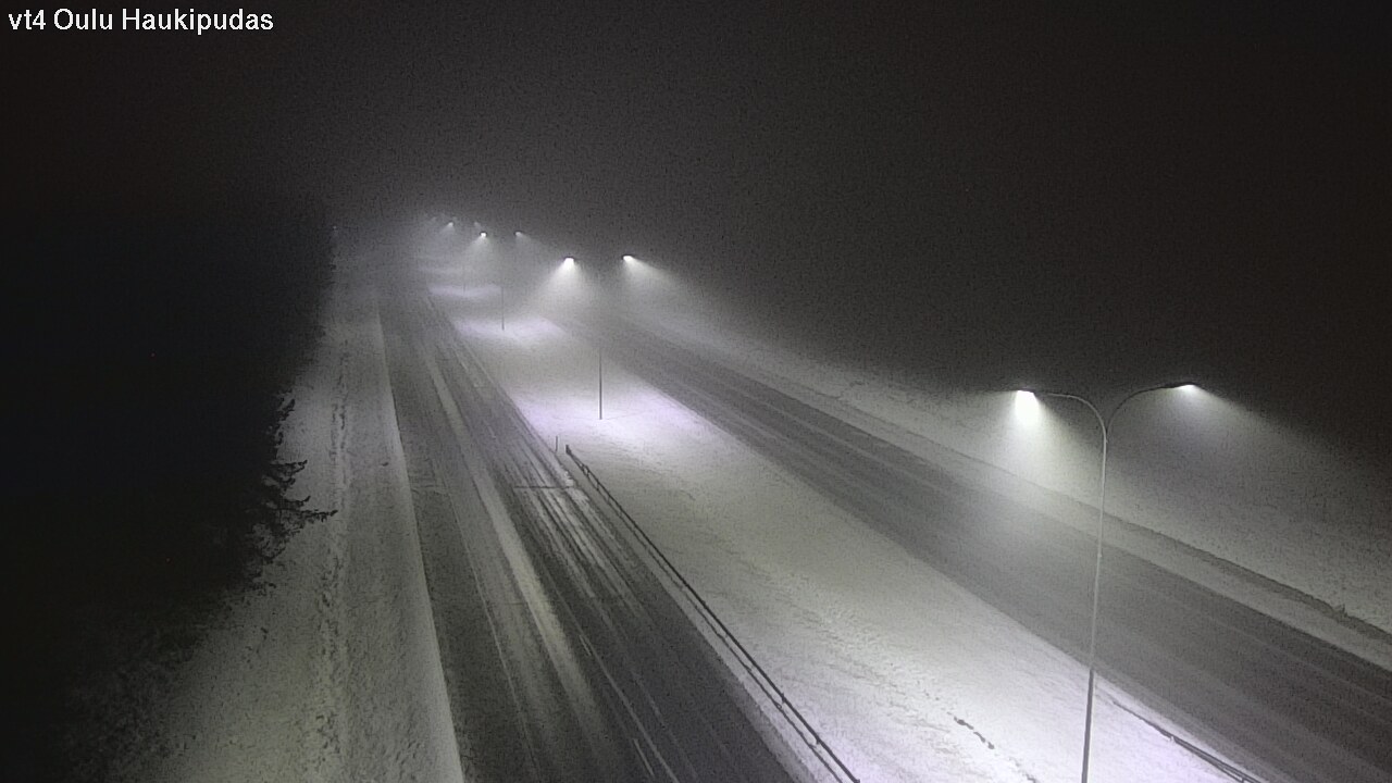 Weather Camera Image Road 4 Oulu, Haukipudas, Oulu, Pohjois-Pohjanmaa