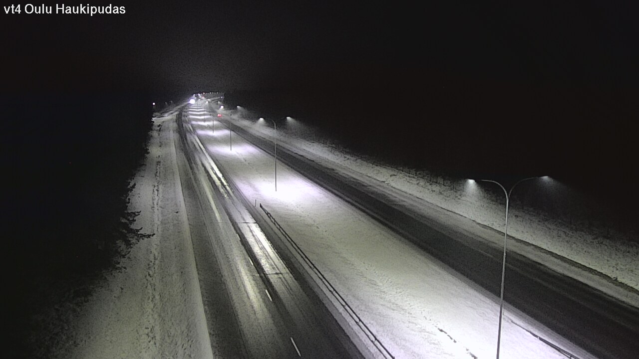 Weather Camera Image Väg 4 Oleåborg, Haukipudas, Oulu, Pohjois-Pohjanmaa