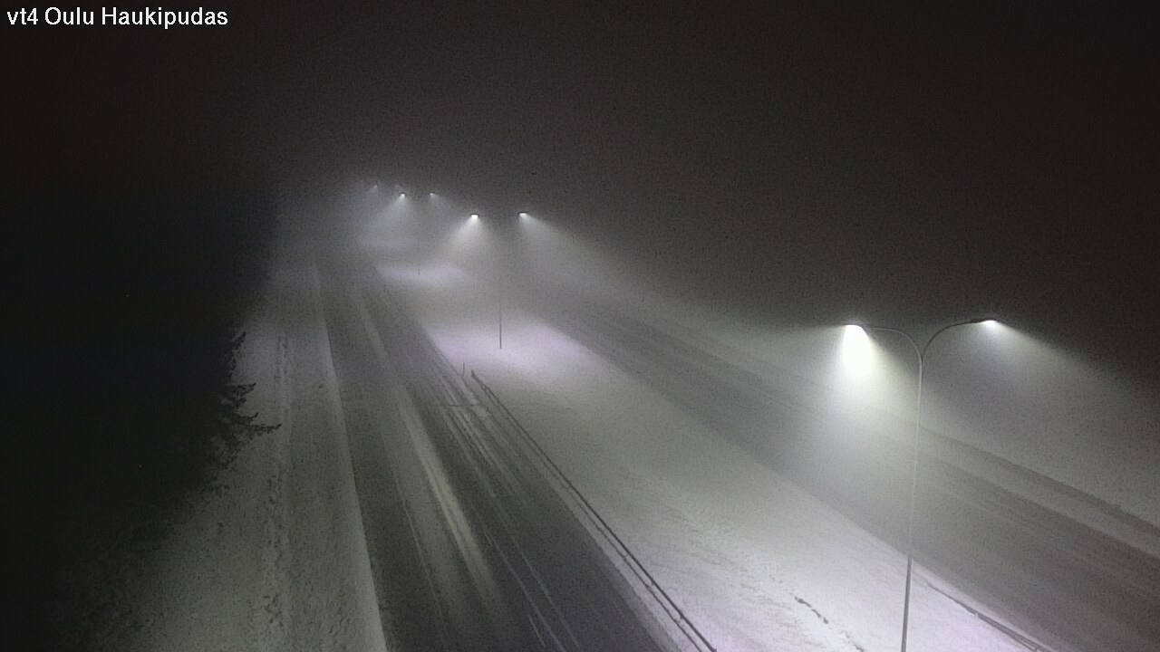 Weather Camera Image Road 4 Oulu, Haukipudas, Oulu, Pohjois-Pohjanmaa