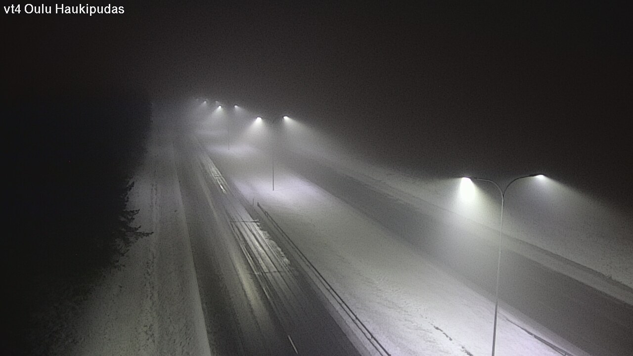 Weather Camera Image Väg 4 Oleåborg, Haukipudas, Oulu, Pohjois-Pohjanmaa