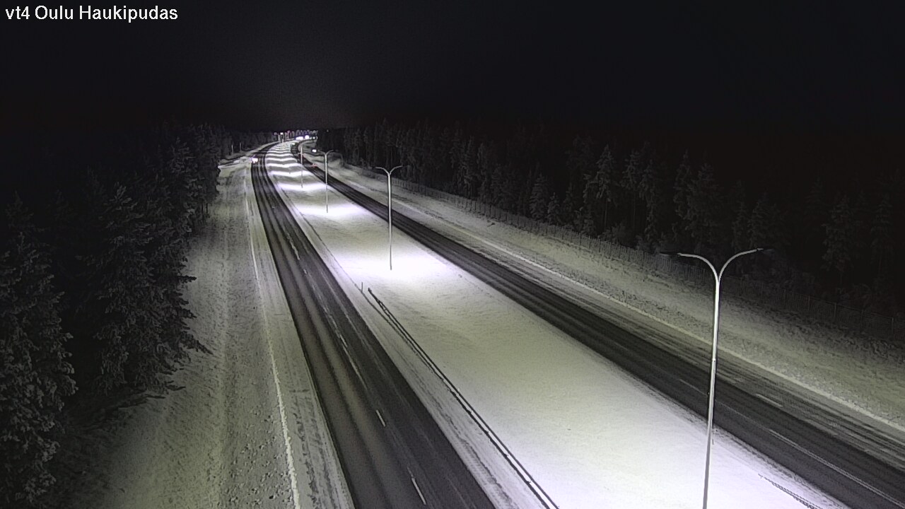 Weather Camera Image Road 4 Oulu, Haukipudas, Oulu, Pohjois-Pohjanmaa