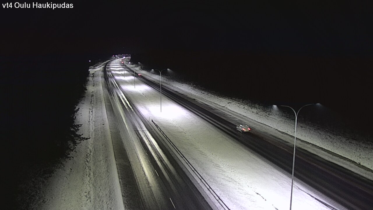 Weather Camera Image Väg 4 Oleåborg, Haukipudas, Oulu, Pohjois-Pohjanmaa