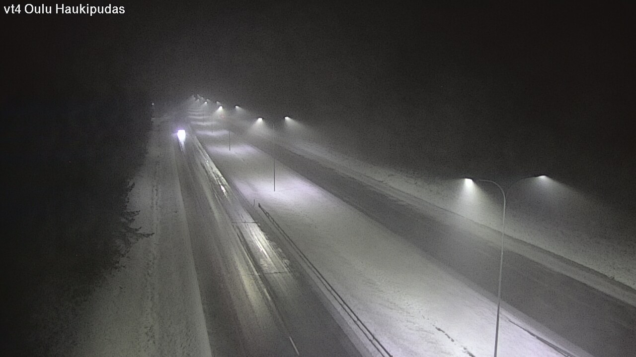 Weather Camera Image Väg 4 Oleåborg, Haukipudas, Oulu, Pohjois-Pohjanmaa