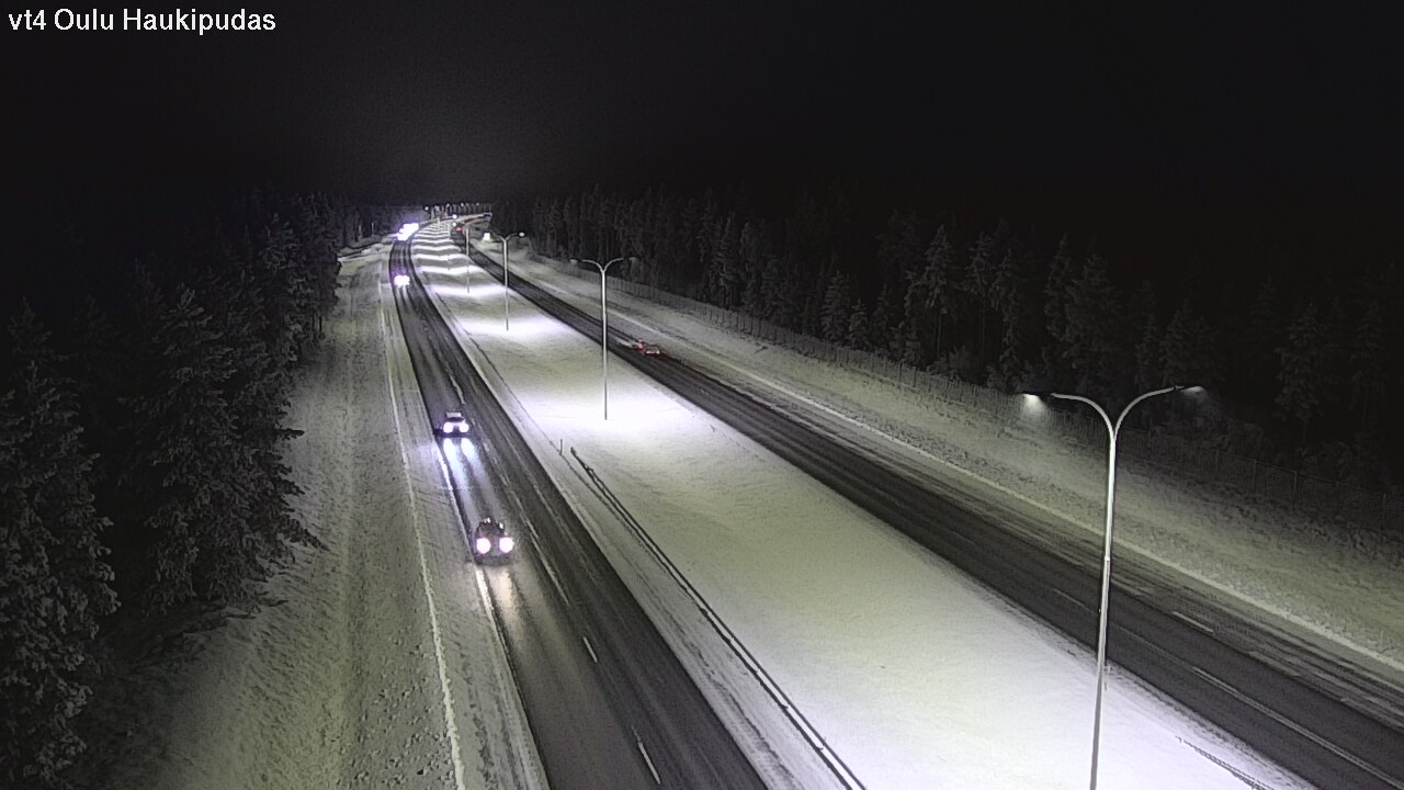 Weather Camera Image Road 4 Oulu, Haukipudas, Oulu, Pohjois-Pohjanmaa