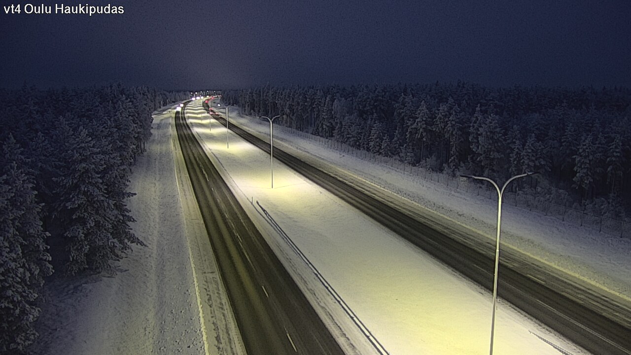 Weather Camera Image Road 4 Oulu, Haukipudas, Oulu, Pohjois-Pohjanmaa