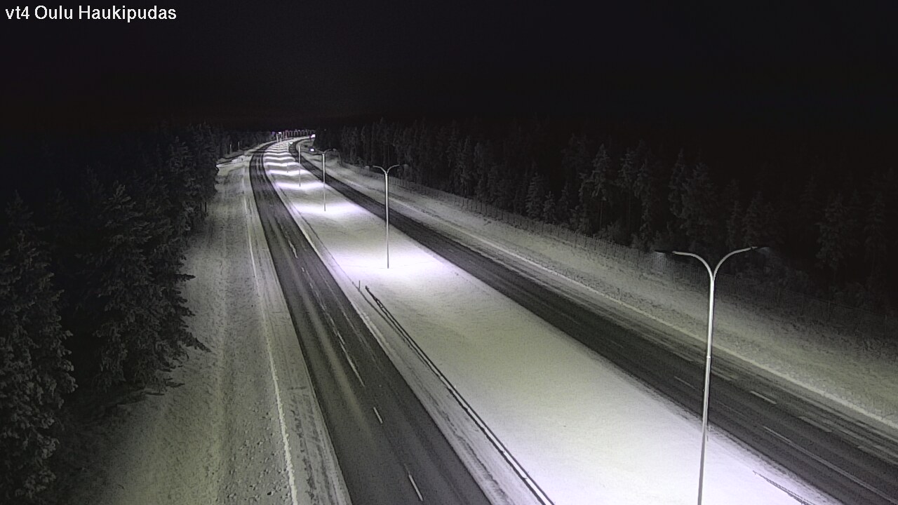 Weather Camera Image Road 4 Oulu, Haukipudas, Oulu, Pohjois-Pohjanmaa