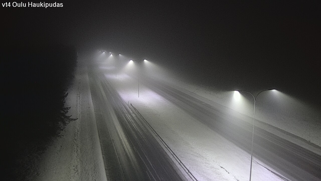 Weather Camera Image Road 4 Oulu, Haukipudas, Oulu, Pohjois-Pohjanmaa