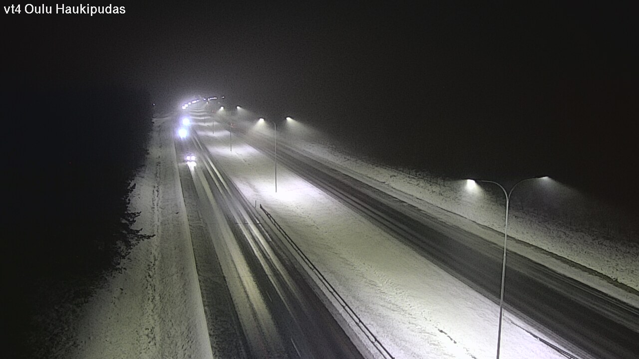Weather Camera Image Road 4 Oulu, Haukipudas, Oulu, Pohjois-Pohjanmaa