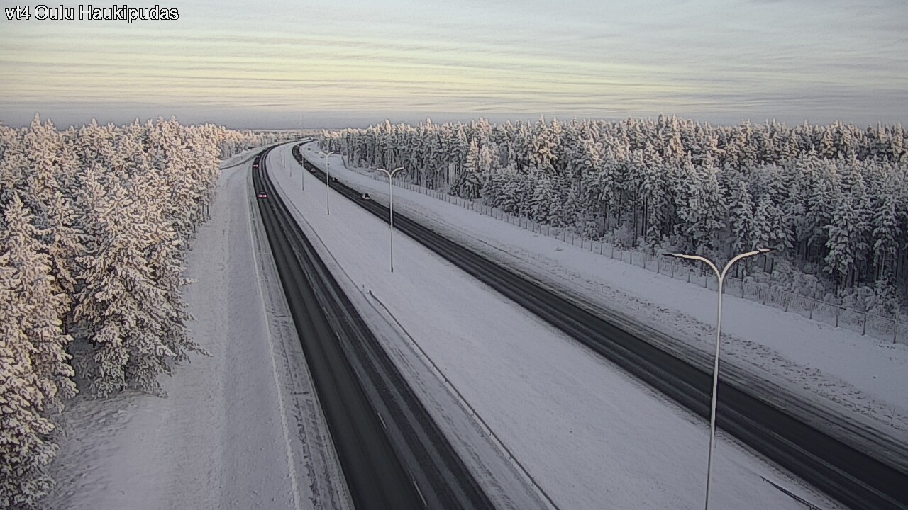 Weather Camera Image Road 4 Oulu, Haukipudas, Oulu, Pohjois-Pohjanmaa