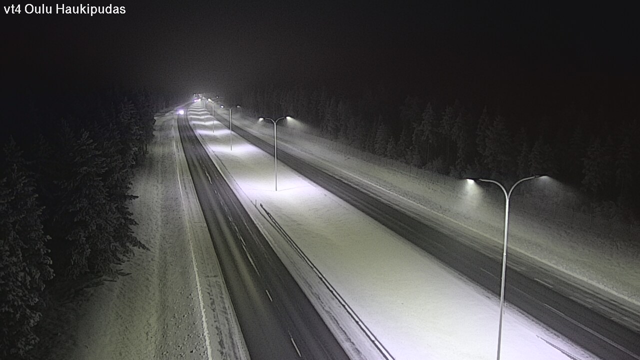 Weather Camera Image Road 4 Oulu, Haukipudas, Oulu, Pohjois-Pohjanmaa