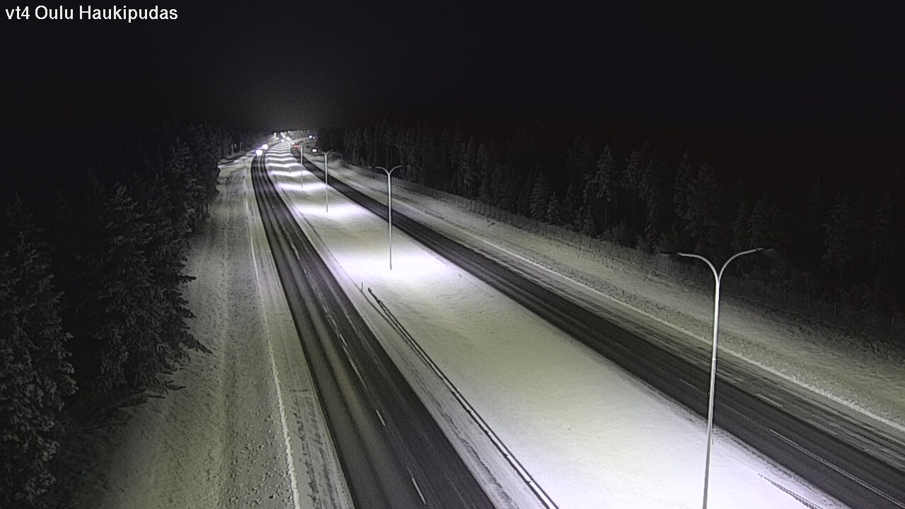 Weather Camera Image Road 4 Oulu, Haukipudas, Oulu, Pohjois-Pohjanmaa